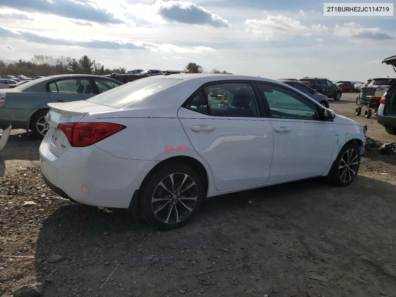 2018 Toyota Corolla L VIN: 2T1BURHE2JC114719 Lot: 80618464