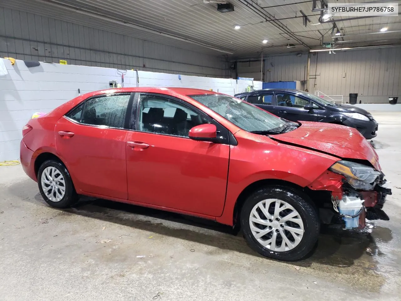 2018 Toyota Corolla L VIN: 5YFBURHE7JP786758 Lot: 80642634