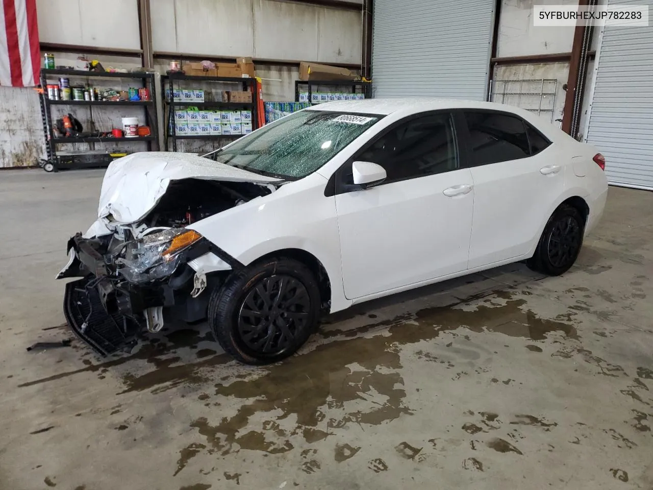 2018 Toyota Corolla L VIN: 5YFBURHEXJP782283 Lot: 80668514