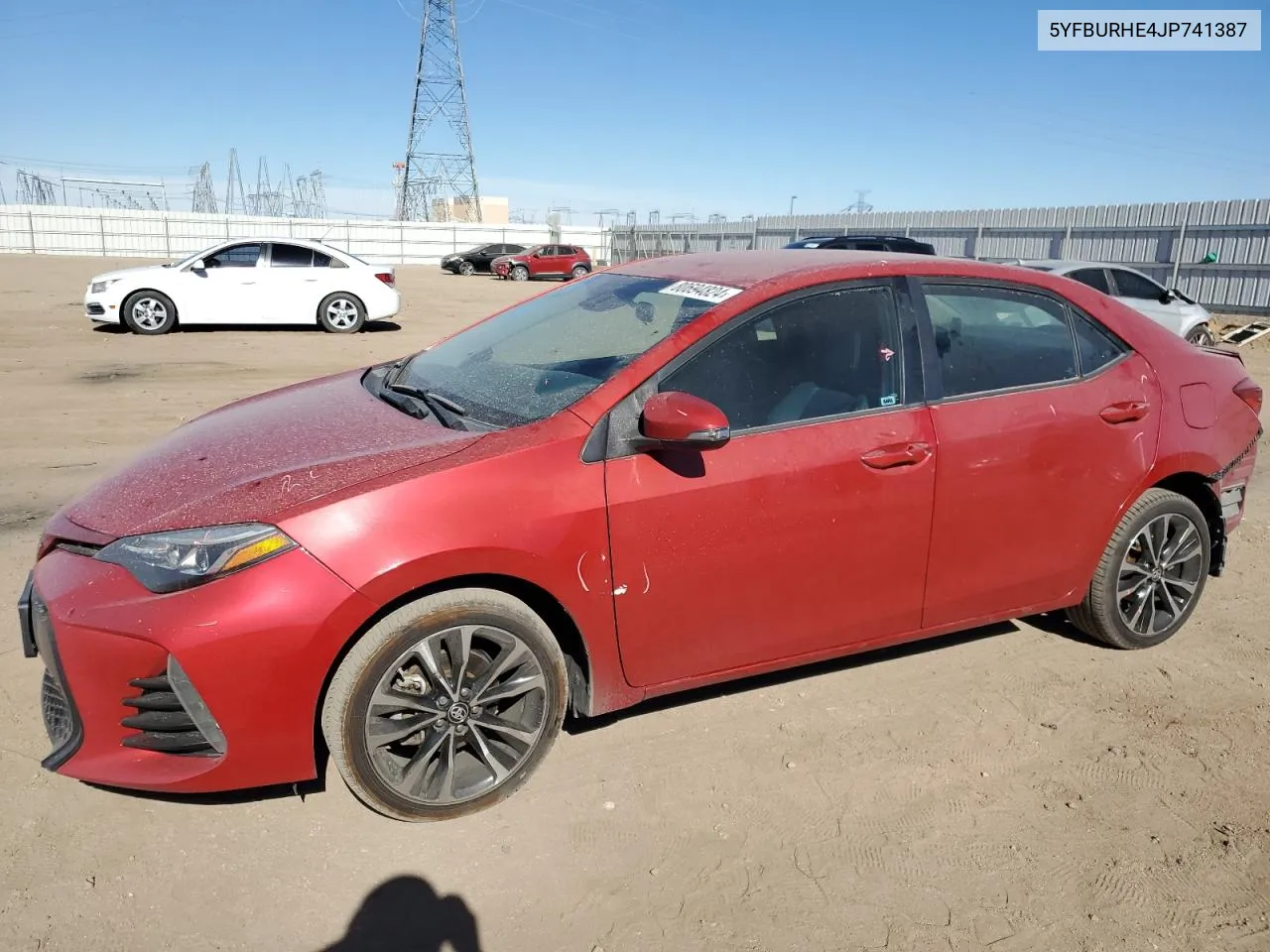 2018 Toyota Corolla L VIN: 5YFBURHE4JP741387 Lot: 80694824