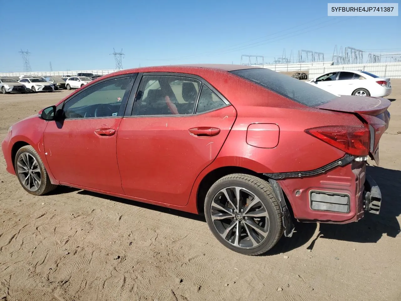 2018 Toyota Corolla L VIN: 5YFBURHE4JP741387 Lot: 80694824