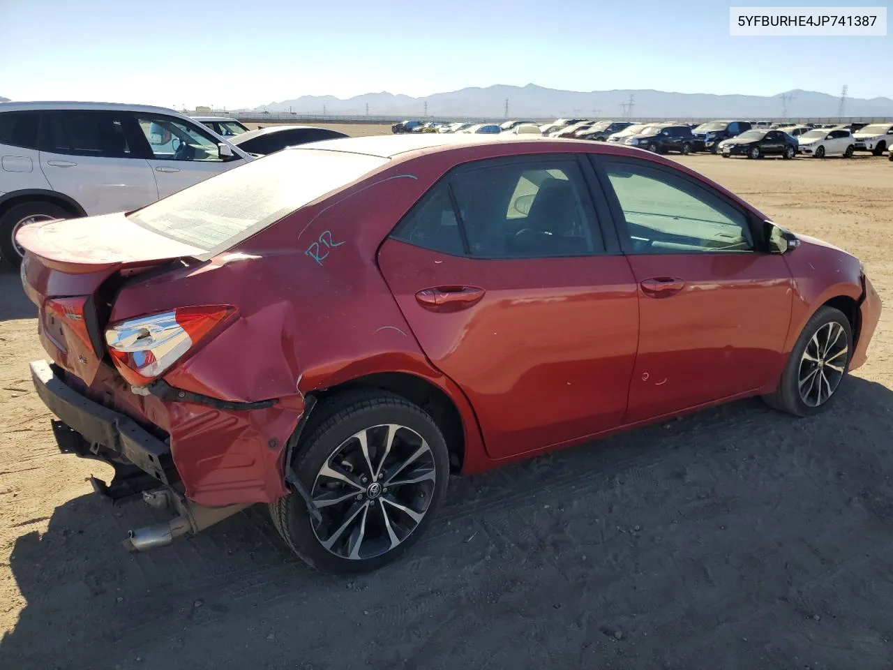 2018 Toyota Corolla L VIN: 5YFBURHE4JP741387 Lot: 80694824