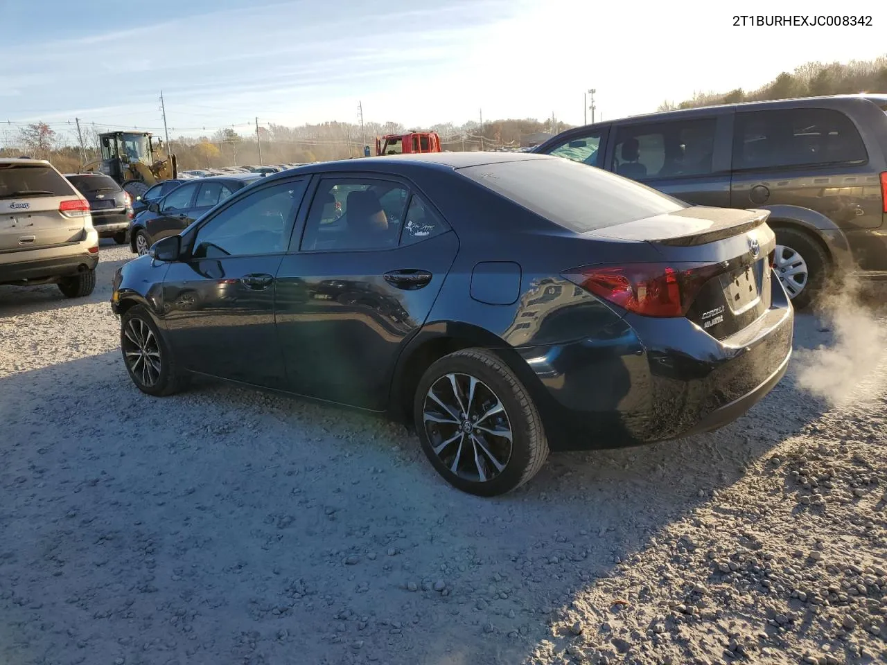 2018 Toyota Corolla L VIN: 2T1BURHEXJC008342 Lot: 80761054