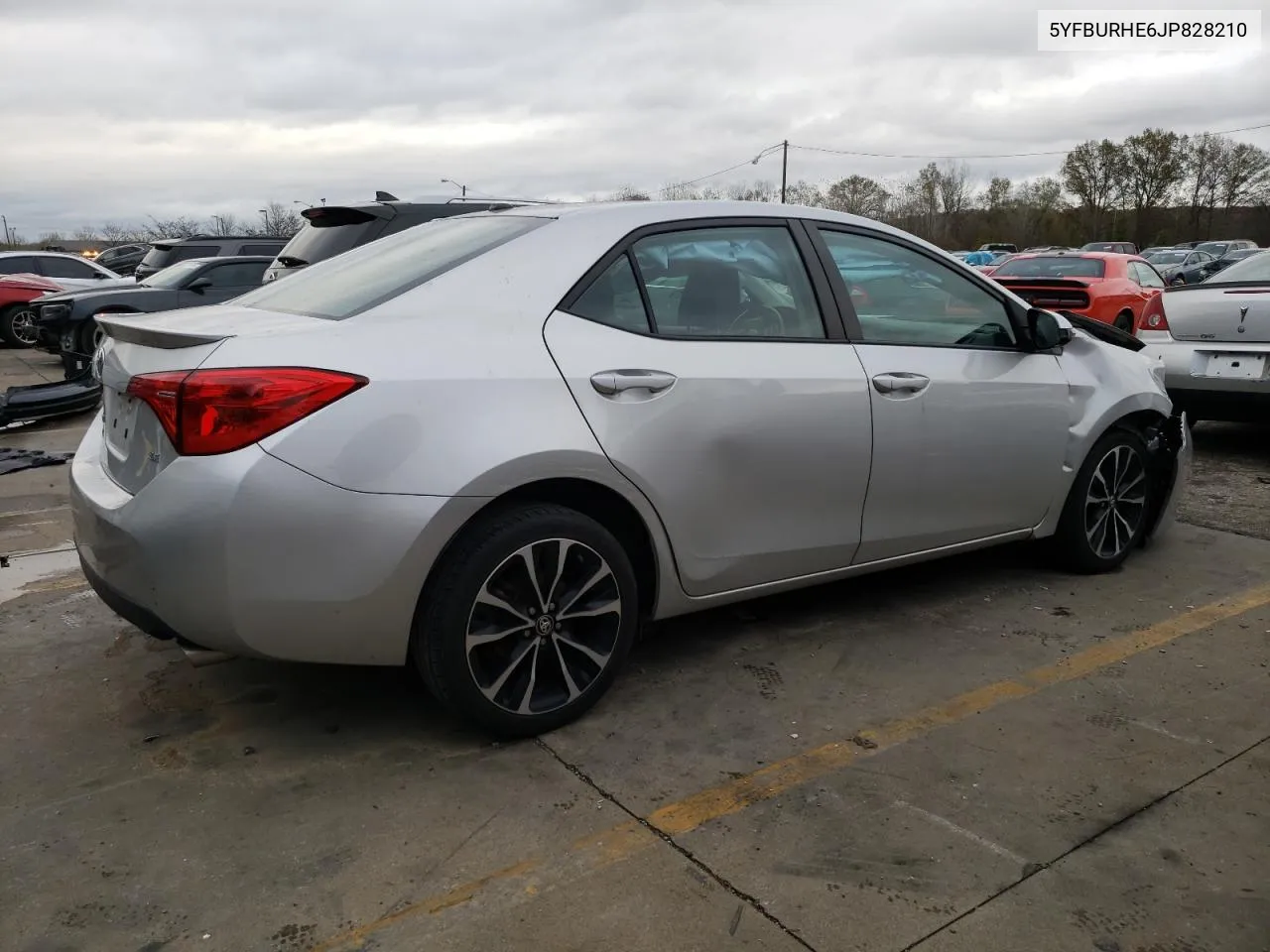 2018 Toyota Corolla L VIN: 5YFBURHE6JP828210 Lot: 80816094