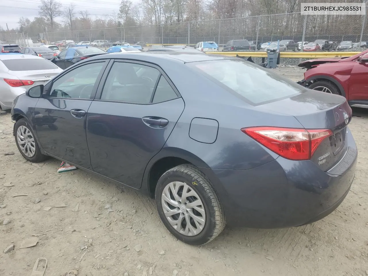 2018 Toyota Corolla L VIN: 2T1BURHEXJC985531 Lot: 80902184