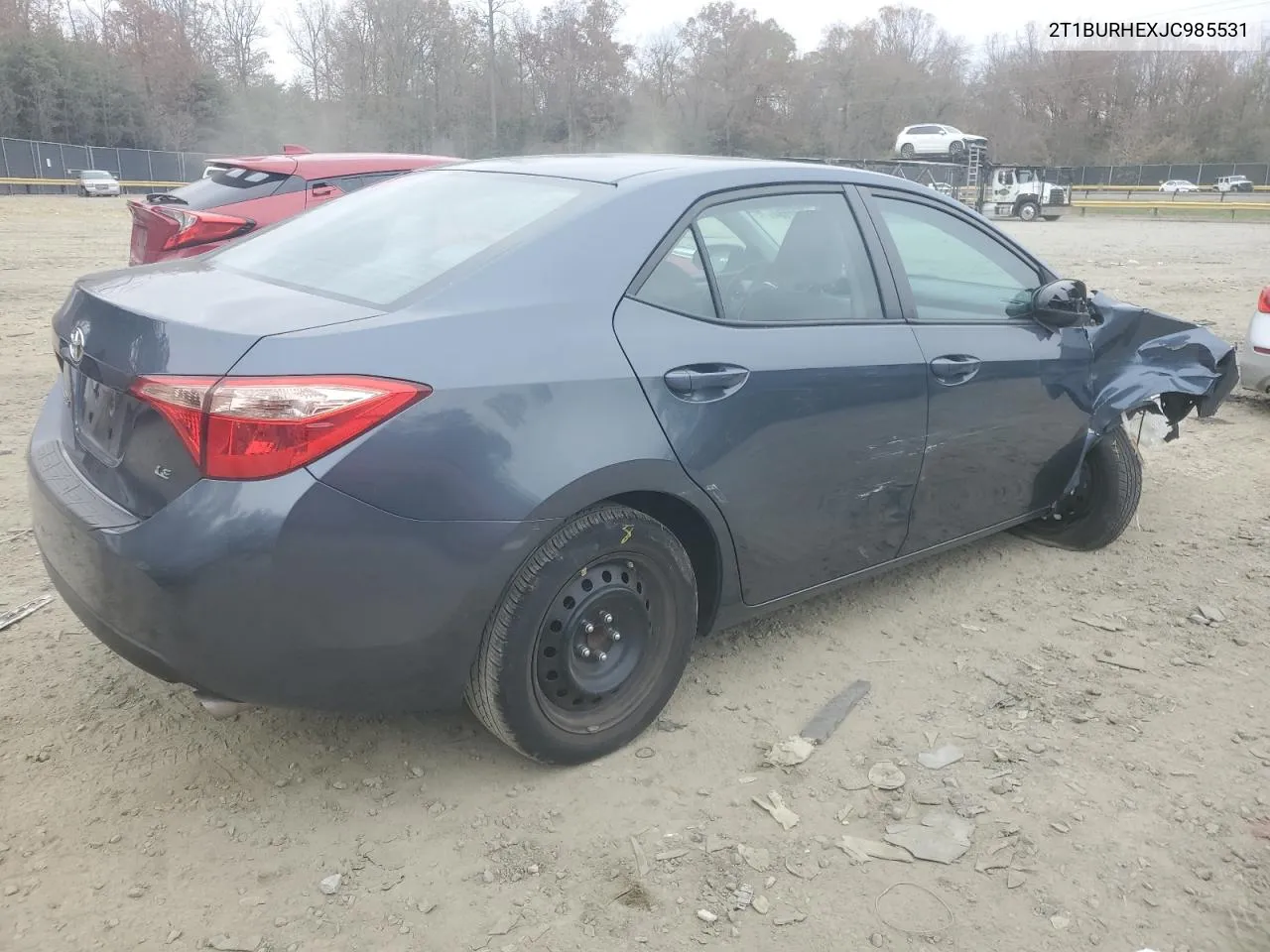 2018 Toyota Corolla L VIN: 2T1BURHEXJC985531 Lot: 80902184