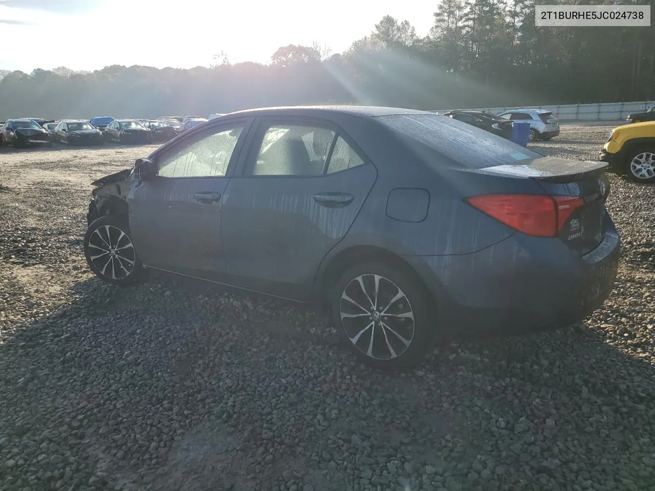 2018 Toyota Corolla L VIN: 2T1BURHE5JC024738 Lot: 80923554