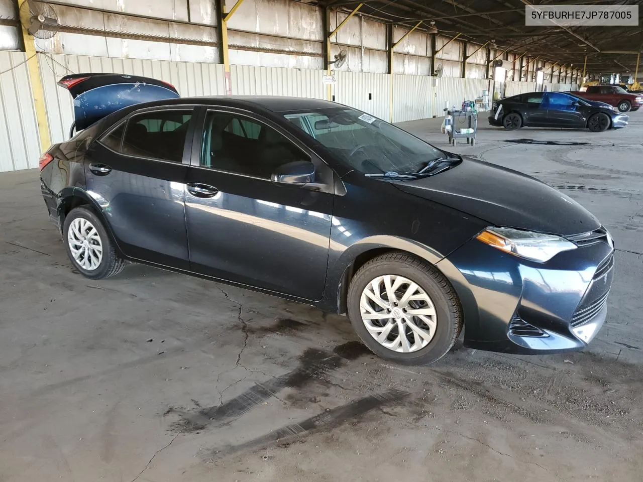 2018 Toyota Corolla L VIN: 5YFBURHE7JP787005 Lot: 81620784