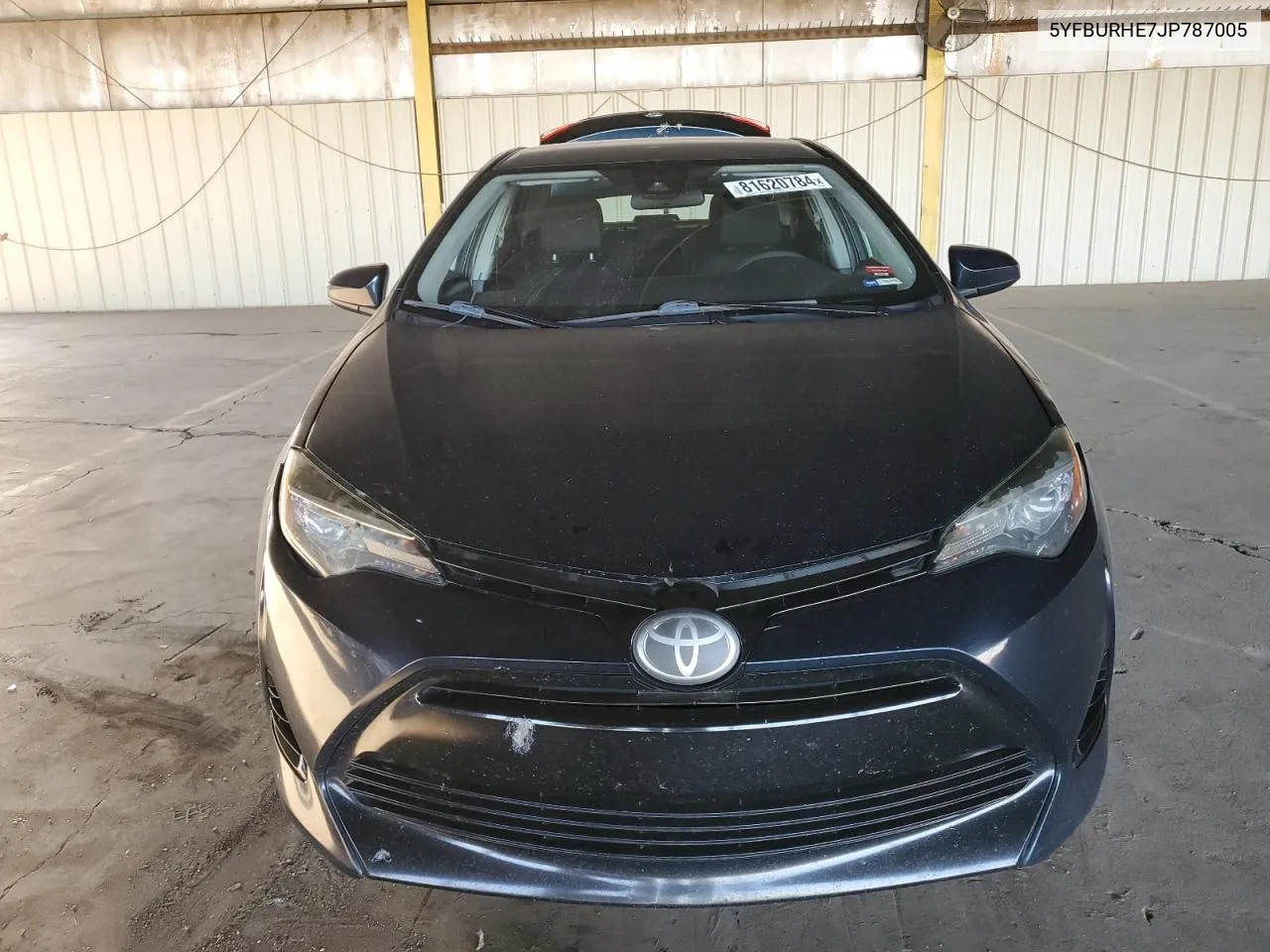 2018 Toyota Corolla L VIN: 5YFBURHE7JP787005 Lot: 81620784