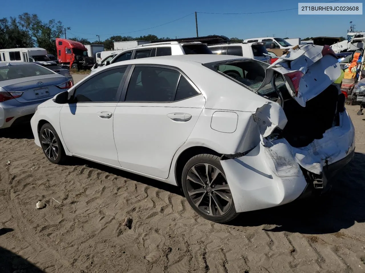 2018 Toyota Corolla L VIN: 2T1BURHE9JC023608 Lot: 81873544