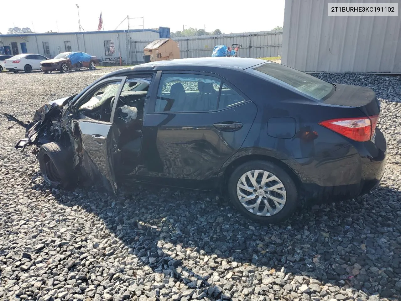 2019 Toyota Corolla L VIN: 2T1BURHE3KC191102 Lot: 46510424