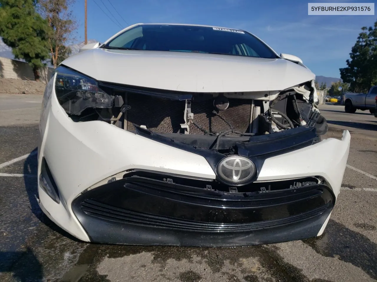 2019 Toyota Corolla L VIN: 5YFBURHE2KP931576 Lot: 51229094