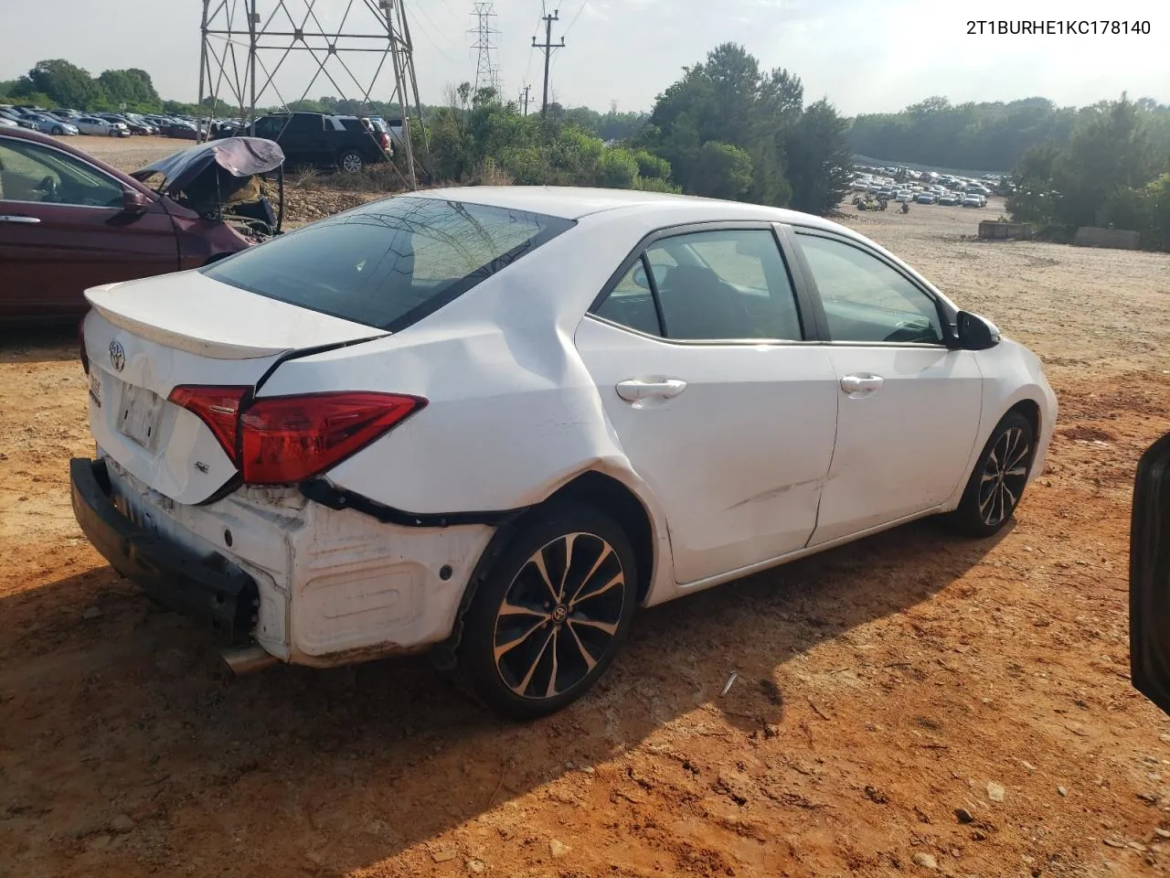 2019 Toyota Corolla L VIN: 2T1BURHE1KC178140 Lot: 53213584