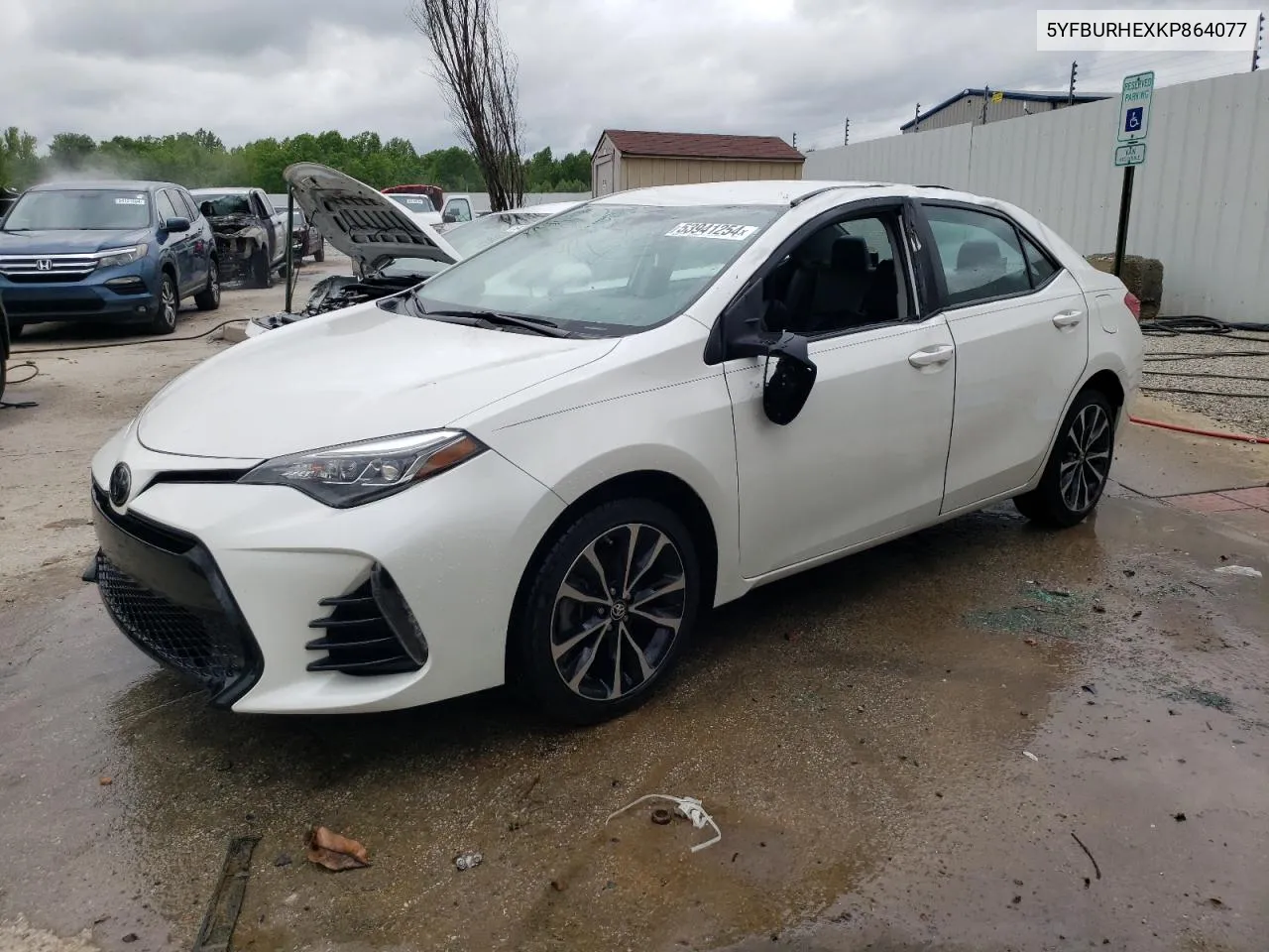 2019 Toyota Corolla L VIN: 5YFBURHEXKP864077 Lot: 53941254