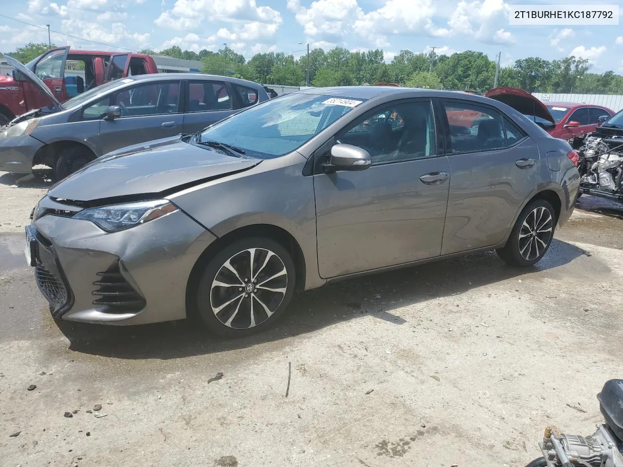 2019 Toyota Corolla L VIN: 2T1BURHE1KC187792 Lot: 55214904