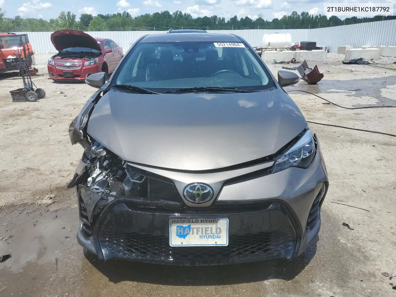 2019 Toyota Corolla L VIN: 2T1BURHE1KC187792 Lot: 55214904