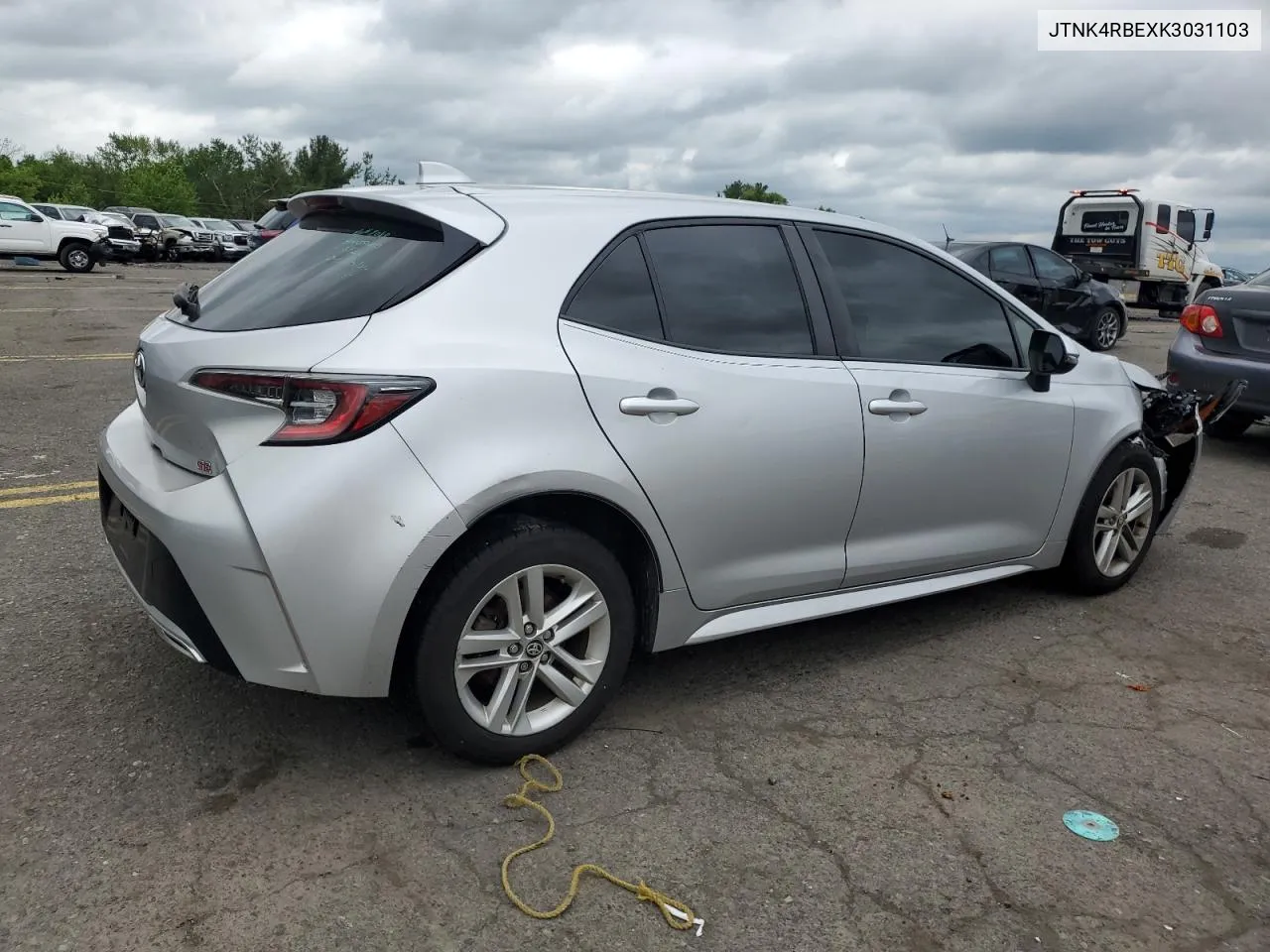 2019 Toyota Corolla Se VIN: JTNK4RBEXK3031103 Lot: 55270914