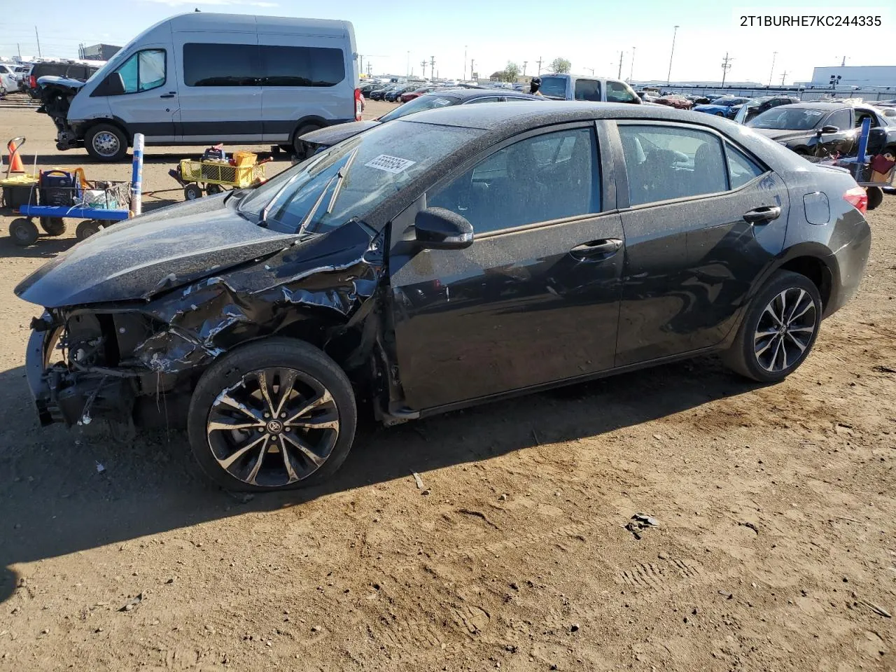 2019 Toyota Corolla L VIN: 2T1BURHE7KC244335 Lot: 55566954