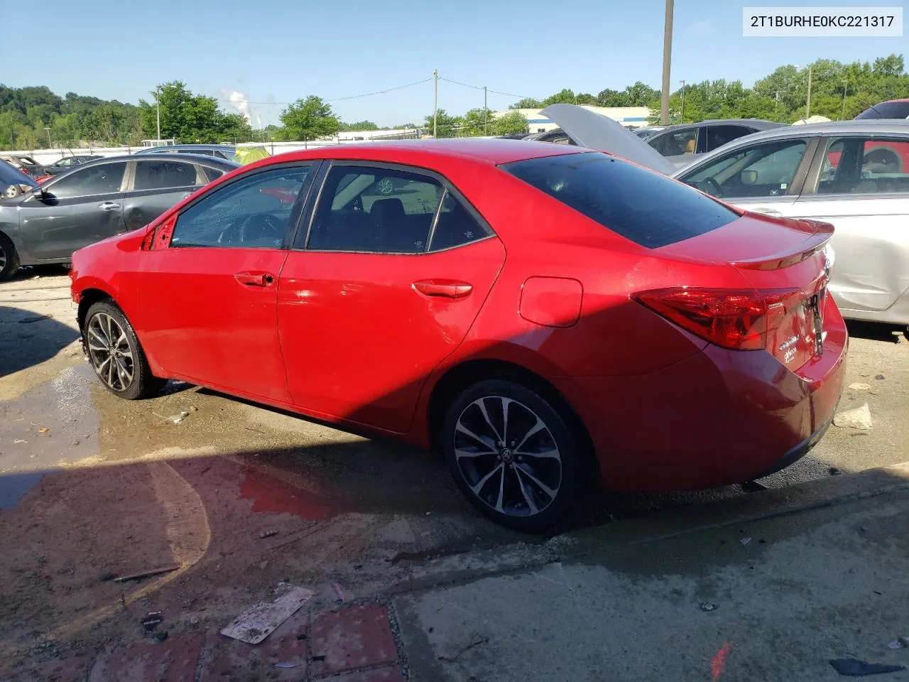 2019 Toyota Corolla L VIN: 2T1BURHE0KC221317 Lot: 58258104