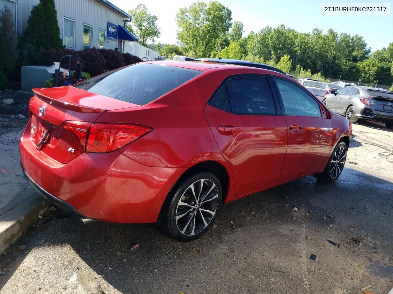 2019 Toyota Corolla L VIN: 2T1BURHE0KC221317 Lot: 58258104