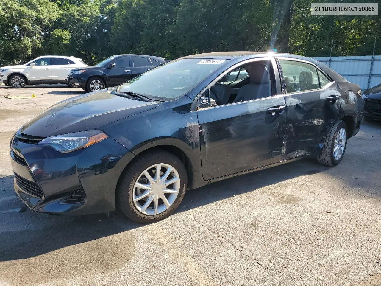 2019 Toyota Corolla L VIN: 2T1BURHE6KC150866 Lot: 59855614