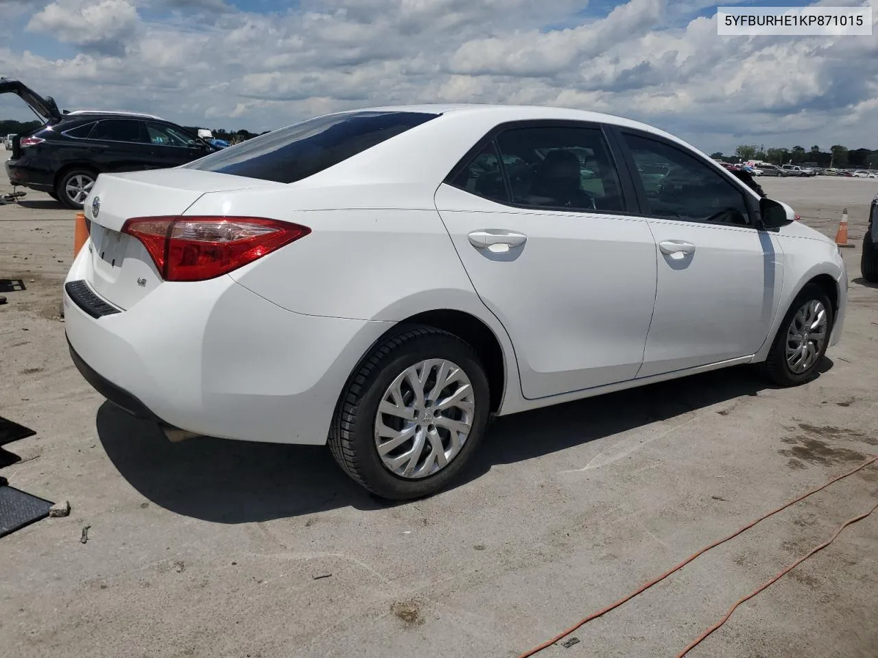 2019 Toyota Corolla L VIN: 5YFBURHE1KP871015 Lot: 61136034