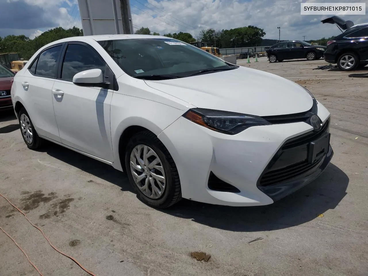 2019 Toyota Corolla L VIN: 5YFBURHE1KP871015 Lot: 61136034