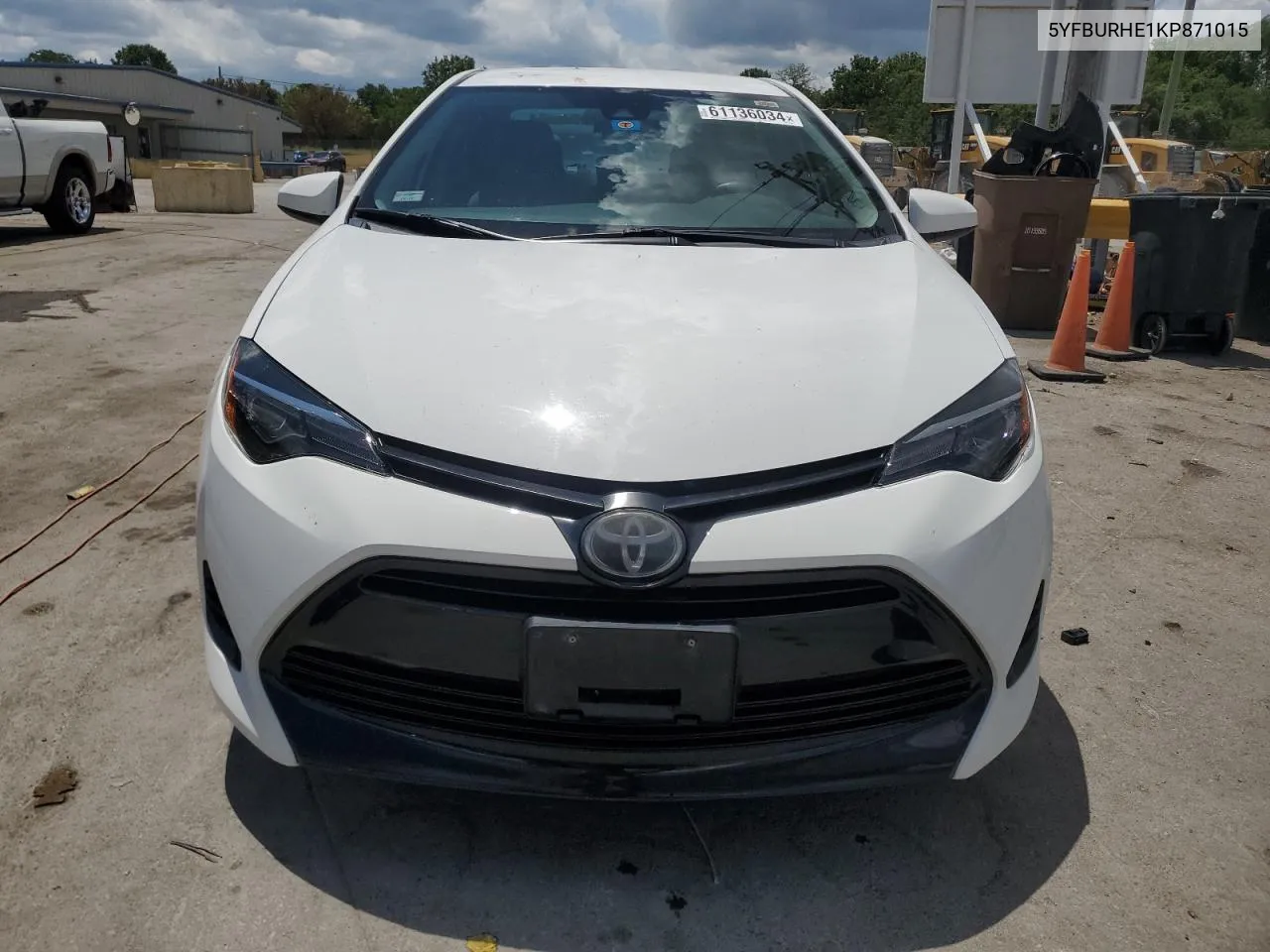 2019 Toyota Corolla L VIN: 5YFBURHE1KP871015 Lot: 61136034