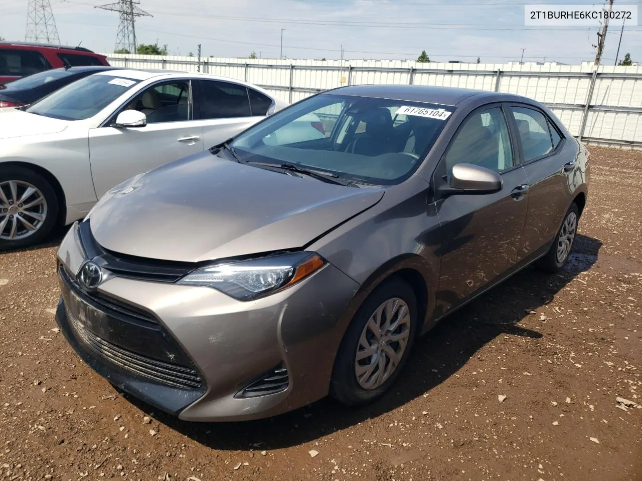 2019 Toyota Corolla L VIN: 2T1BURHE6KC180272 Lot: 61765104