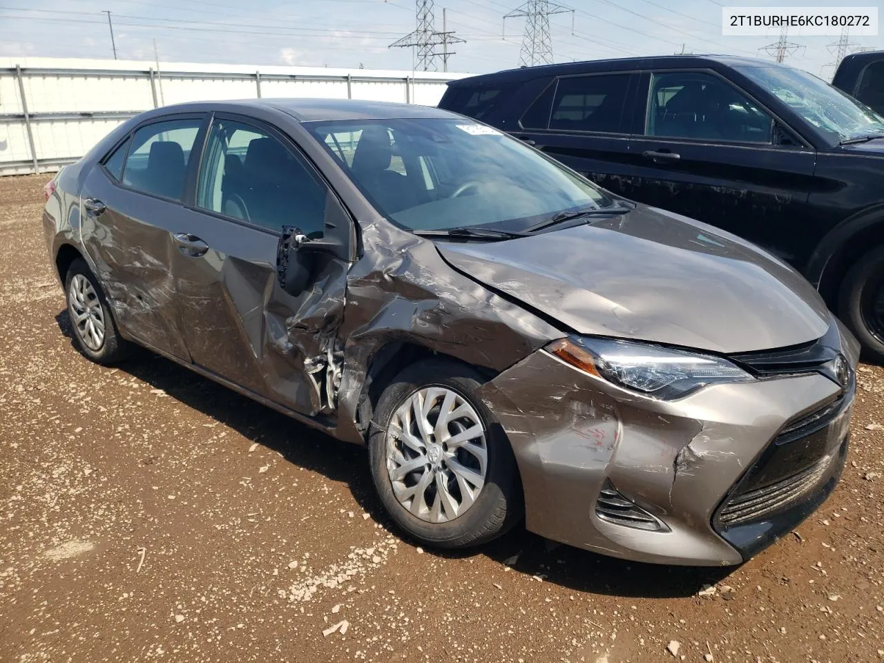 2019 Toyota Corolla L VIN: 2T1BURHE6KC180272 Lot: 61765104