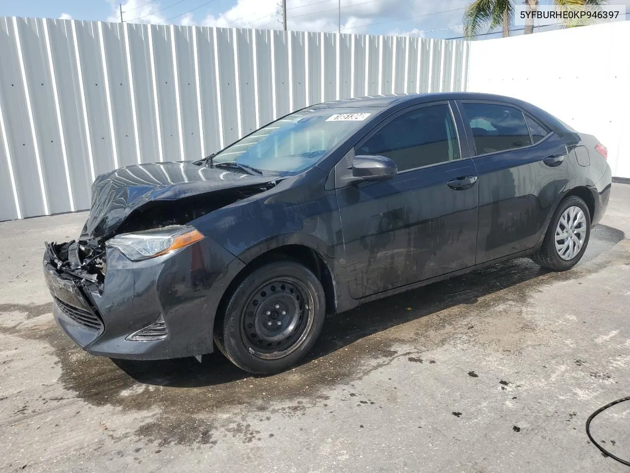 2019 Toyota Corolla L VIN: 5YFBURHE0KP946397 Lot: 61851304