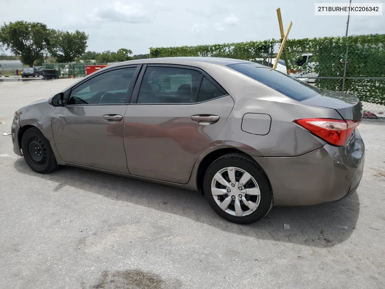 2019 Toyota Corolla L VIN: 2T1BURHE1KC206342 Lot: 62595794