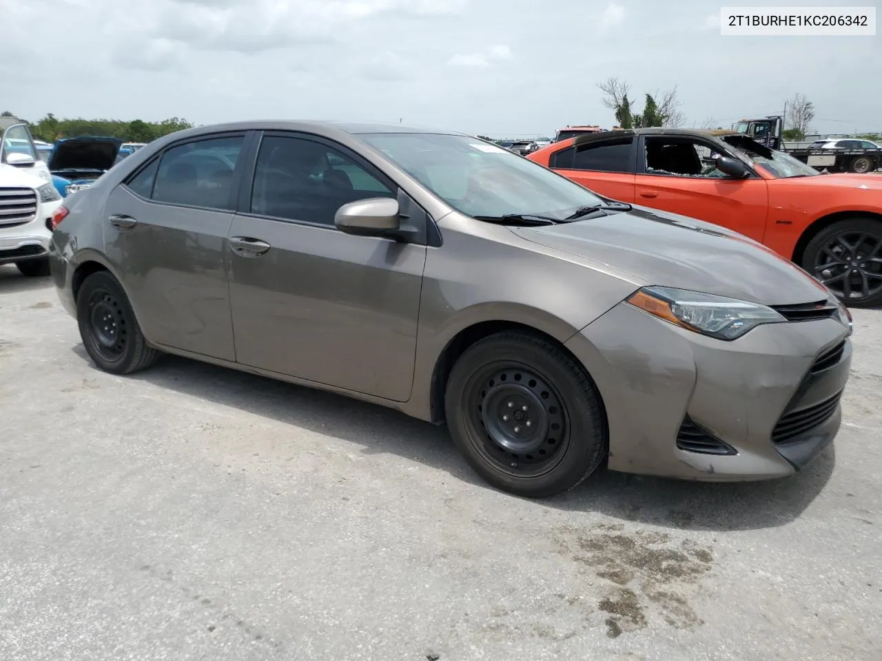 2019 Toyota Corolla L VIN: 2T1BURHE1KC206342 Lot: 62595794