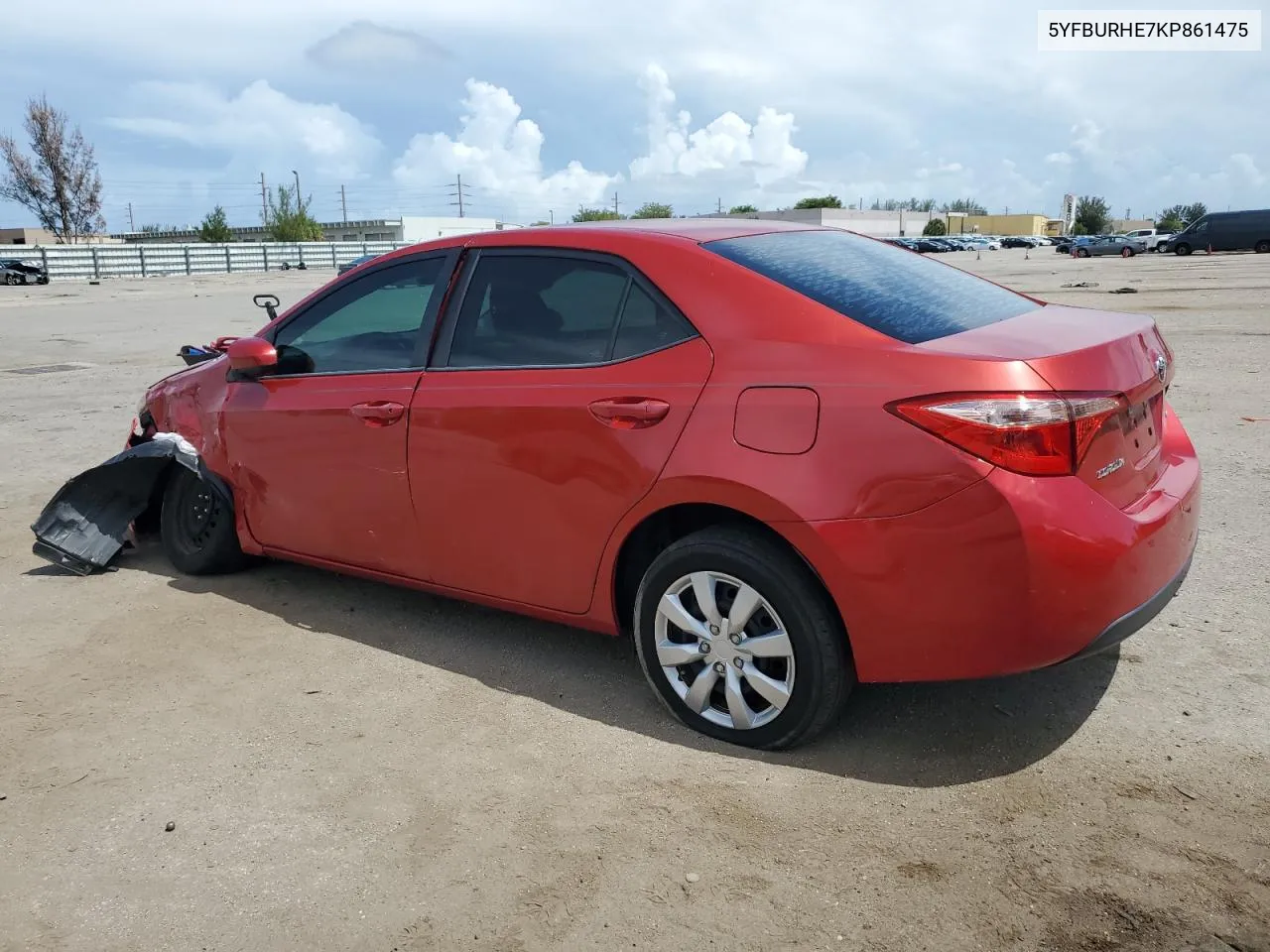 2019 Toyota Corolla L VIN: 5YFBURHE7KP861475 Lot: 66085104