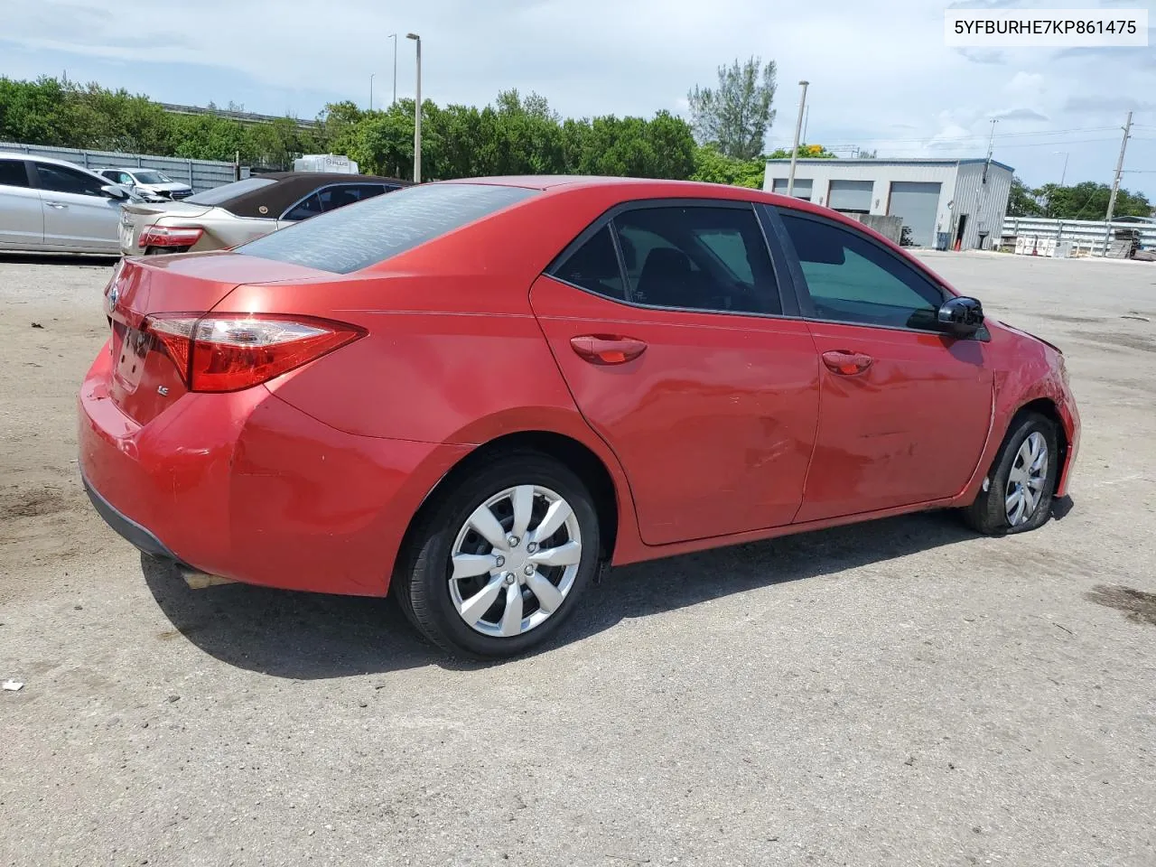 2019 Toyota Corolla L VIN: 5YFBURHE7KP861475 Lot: 66085104