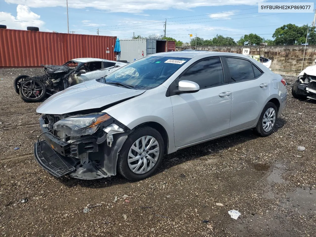 5YFBURHE2KP869077 2019 Toyota Corolla L