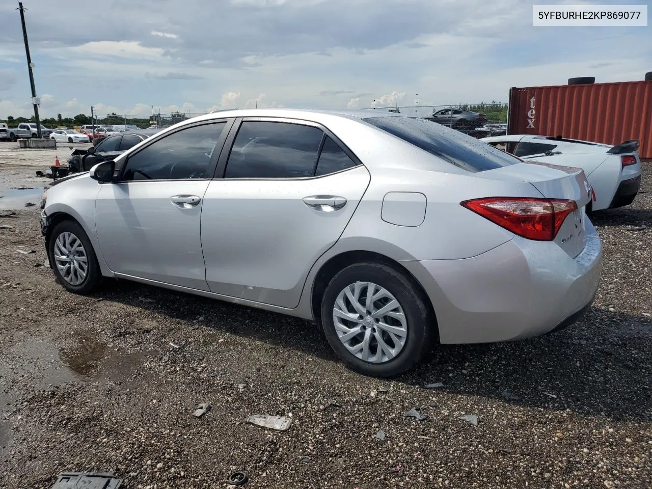 2019 Toyota Corolla L VIN: 5YFBURHE2KP869077 Lot: 66865664