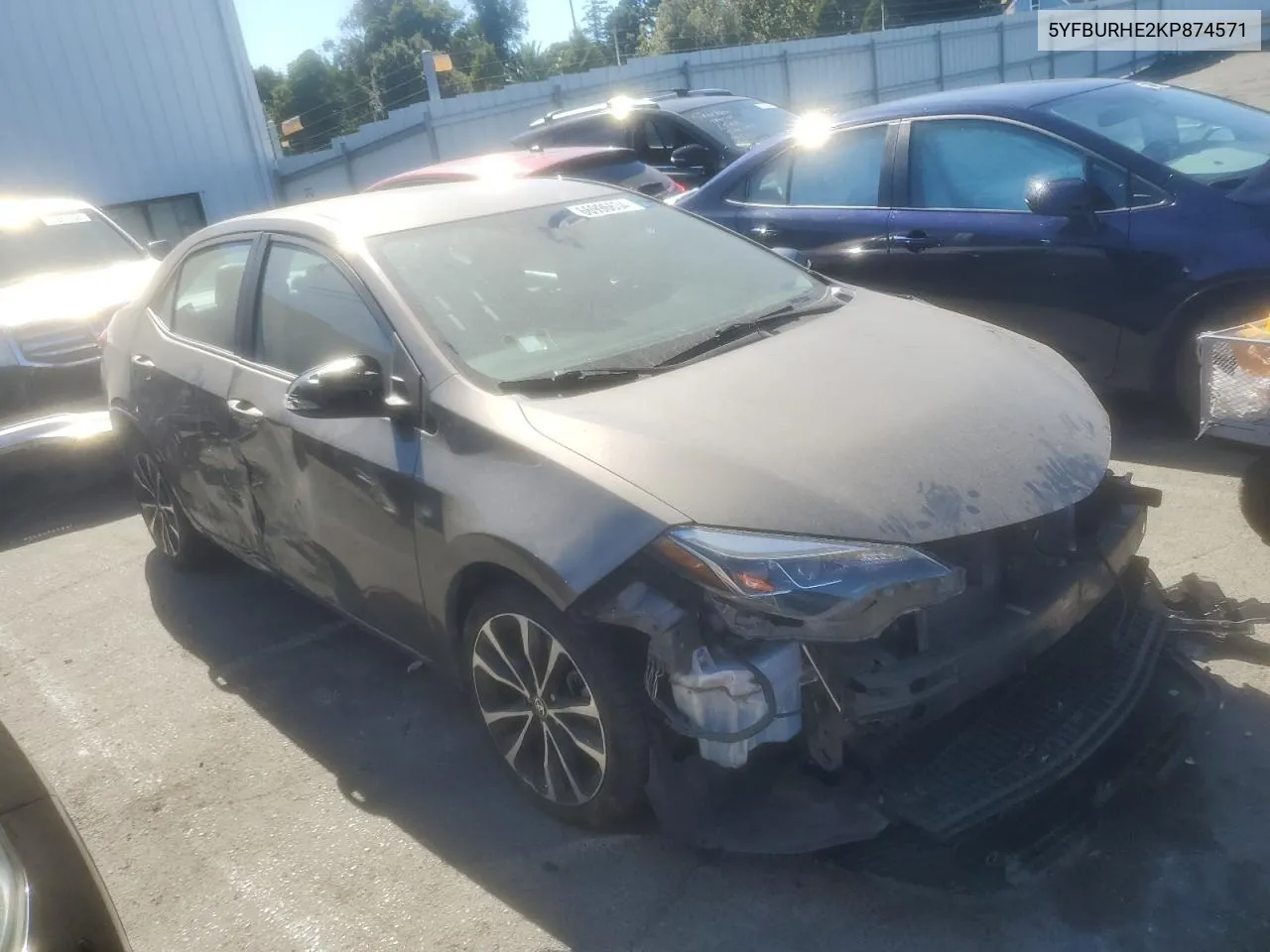 2019 Toyota Corolla L VIN: 5YFBURHE2KP874571 Lot: 66996634