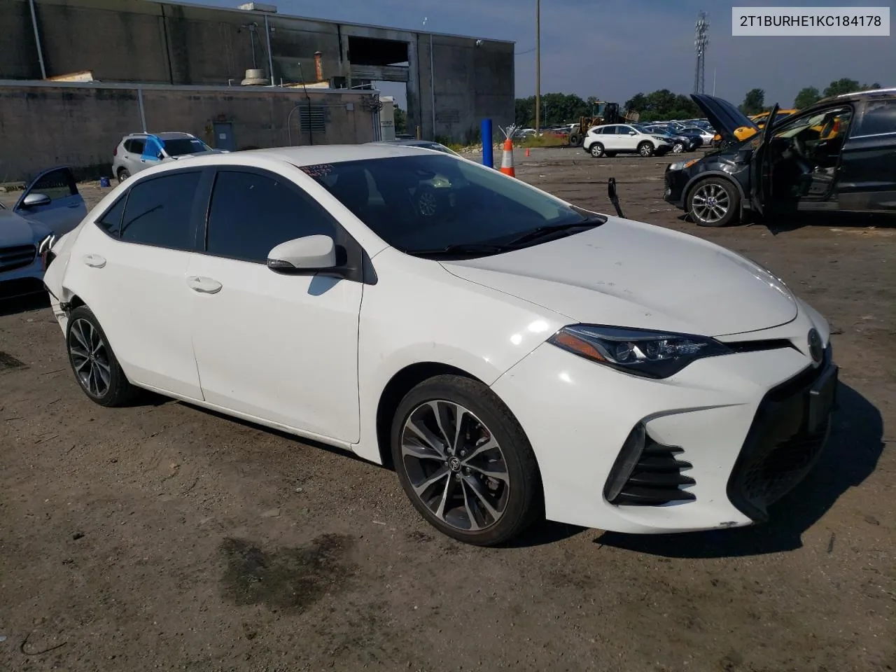 2019 Toyota Corolla L VIN: 2T1BURHE1KC184178 Lot: 67126163