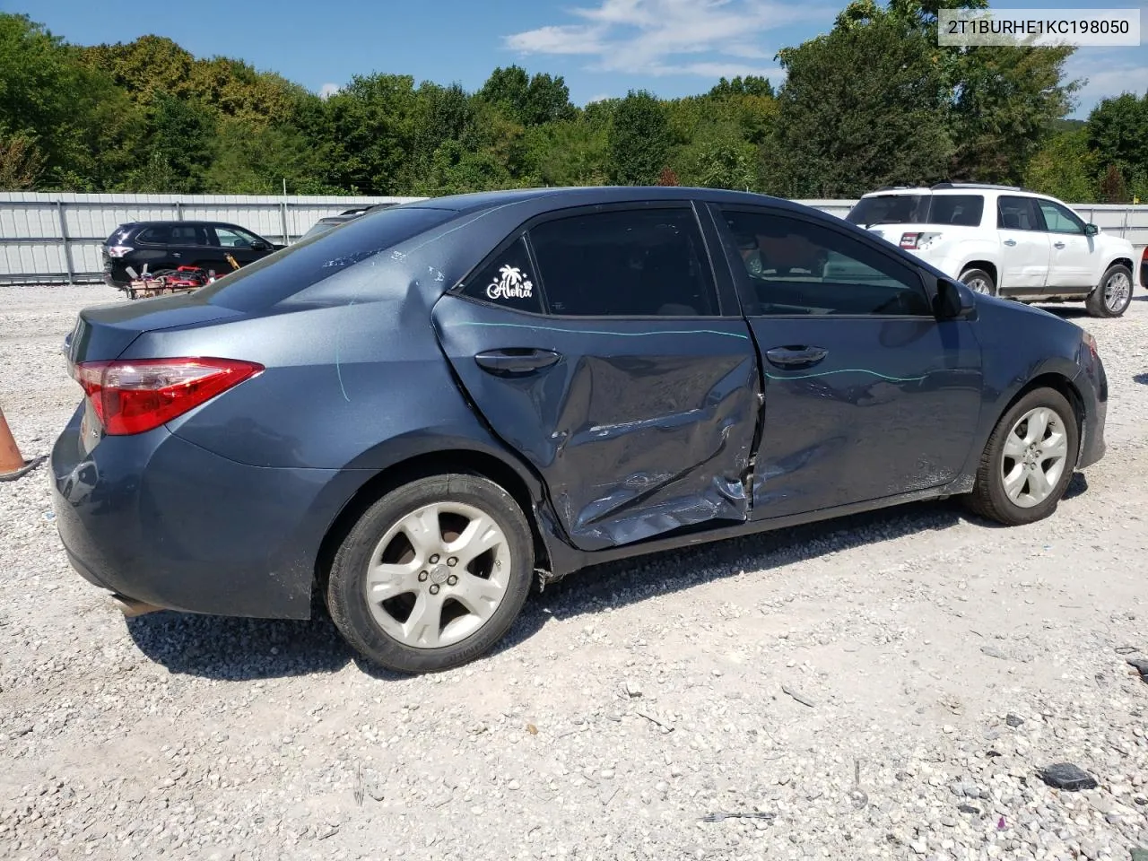 2019 Toyota Corolla L VIN: 2T1BURHE1KC198050 Lot: 67458454