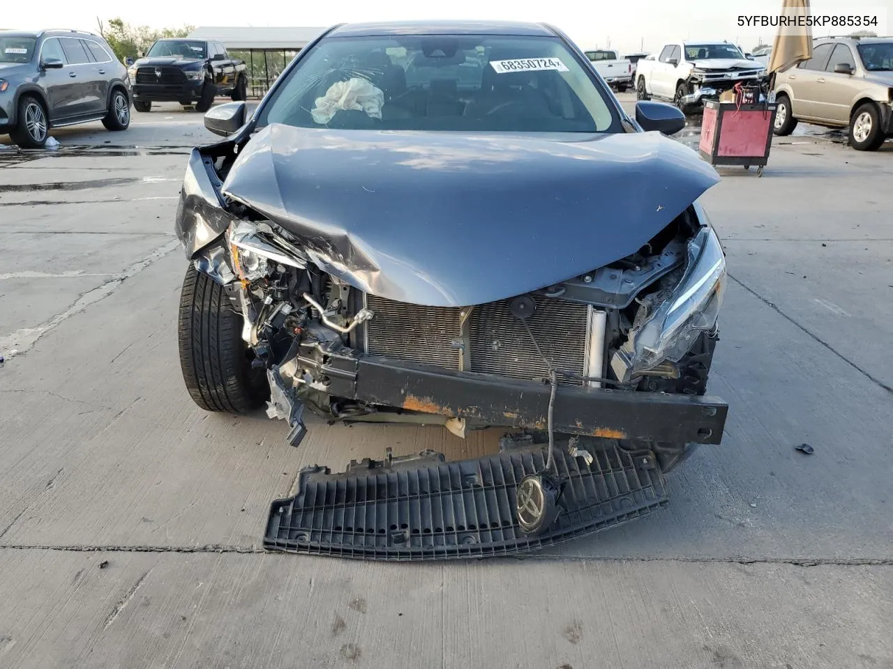 2019 Toyota Corolla L VIN: 5YFBURHE5KP885354 Lot: 68350724