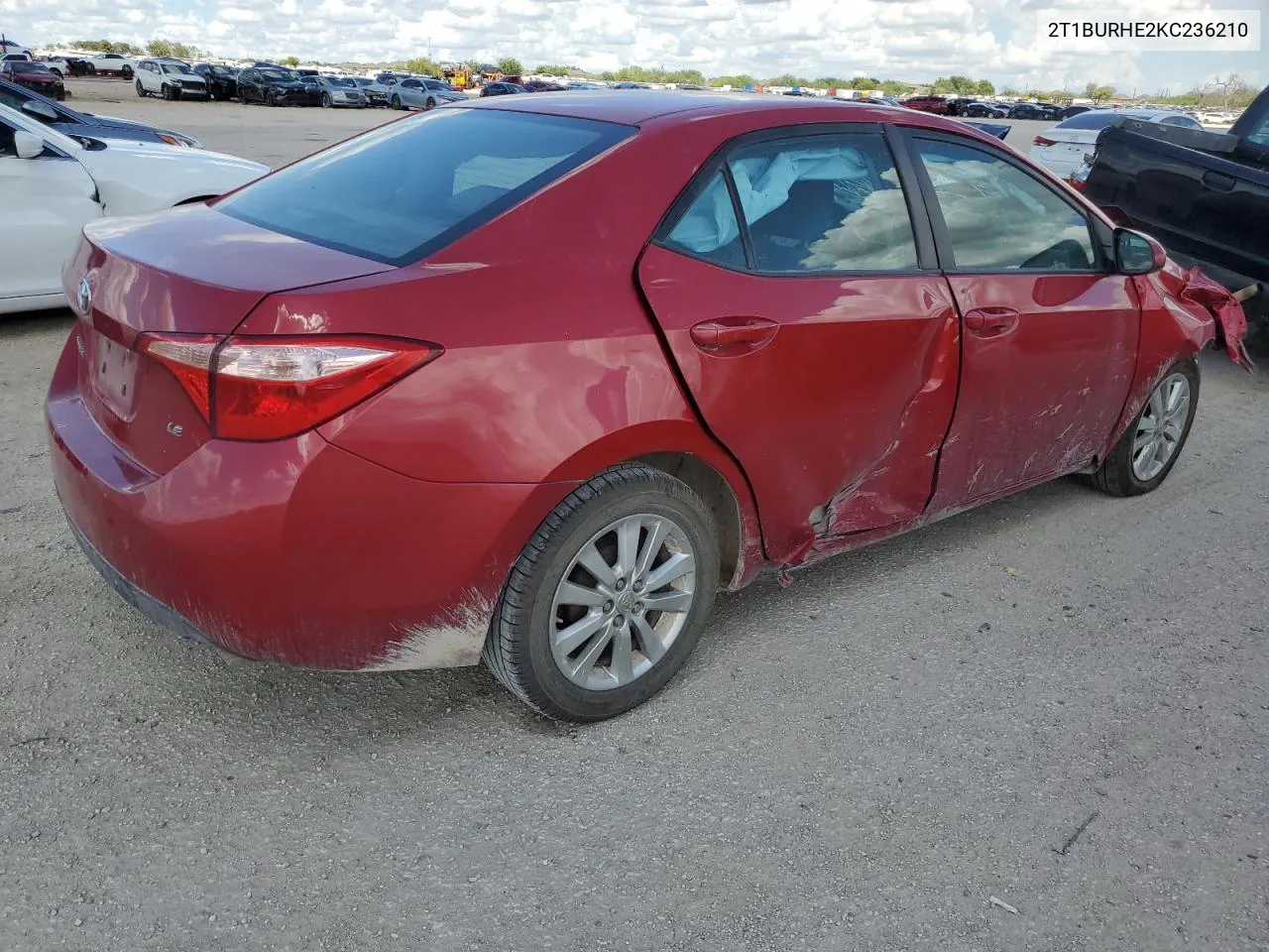 2019 Toyota Corolla L VIN: 2T1BURHE2KC236210 Lot: 69281994