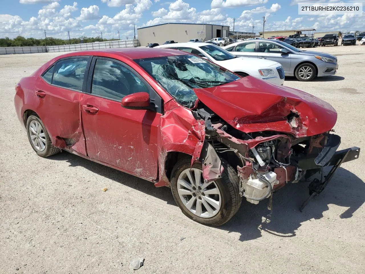 2019 Toyota Corolla L VIN: 2T1BURHE2KC236210 Lot: 69281994