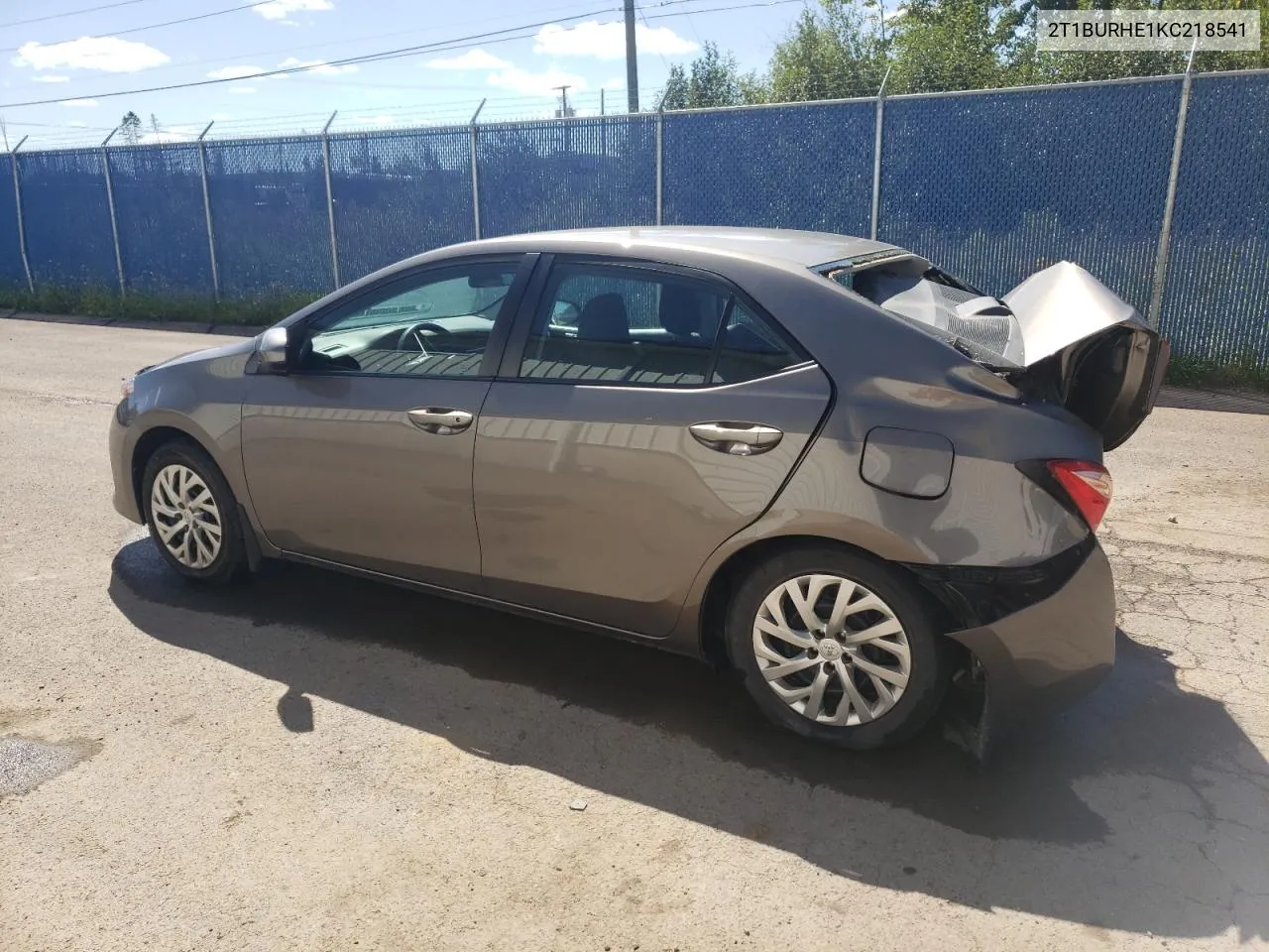 2019 Toyota Corolla L VIN: 2T1BURHE1KC218541 Lot: 69560884