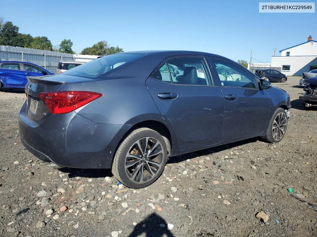 2019 Toyota Corolla L VIN: 2T1BURHE1KC239549 Lot: 69793394