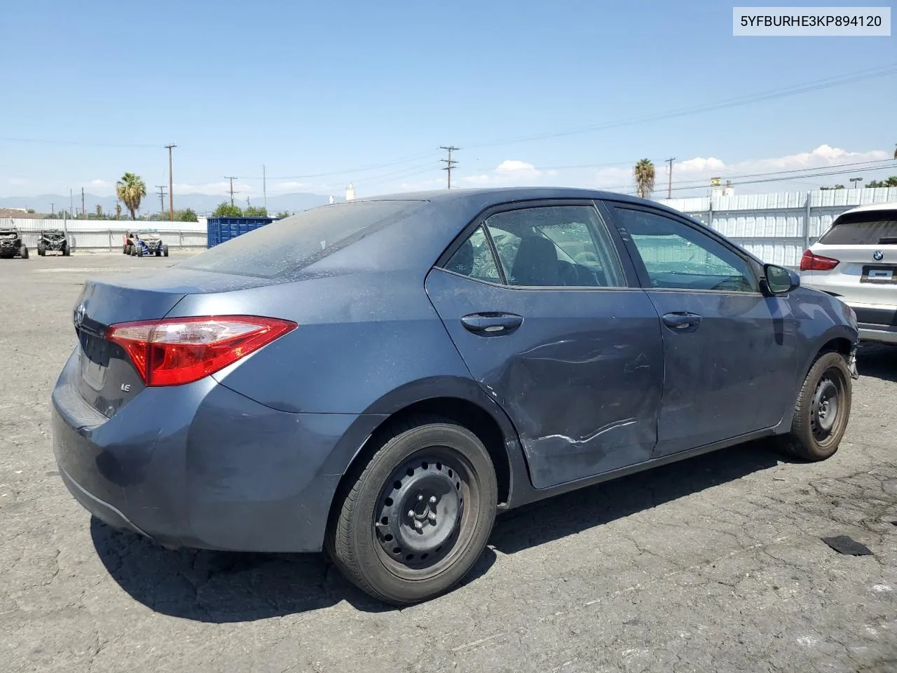 2019 Toyota Corolla L VIN: 5YFBURHE3KP894120 Lot: 69876654