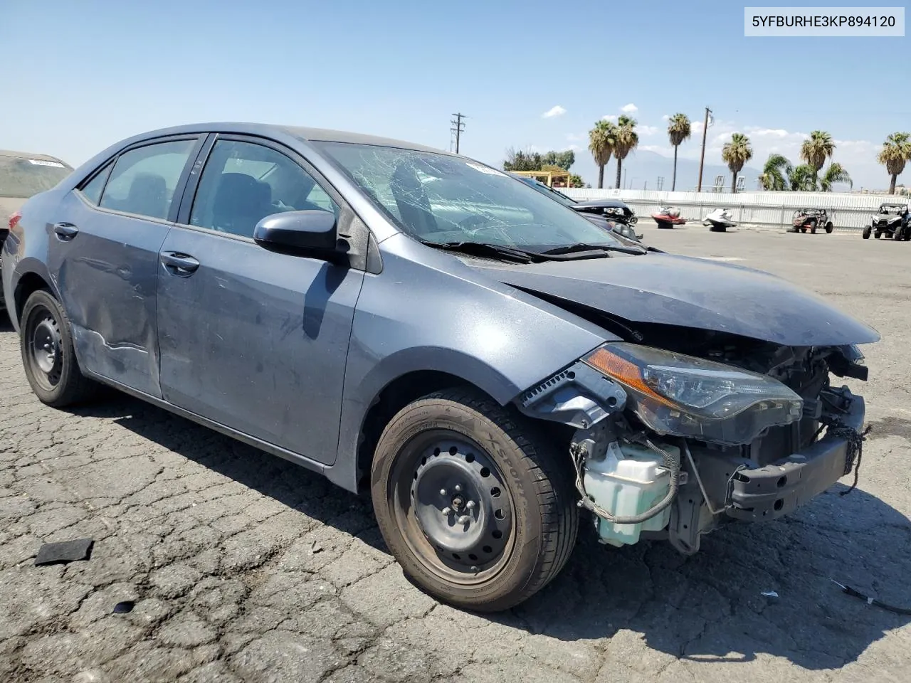 2019 Toyota Corolla L VIN: 5YFBURHE3KP894120 Lot: 69876654