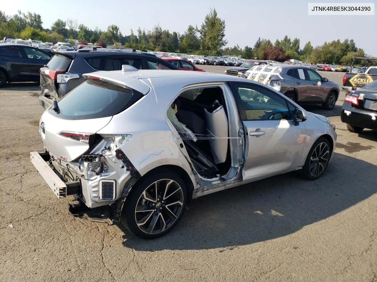 2019 Toyota Corolla Se VIN: JTNK4RBE5K3044390 Lot: 69954554