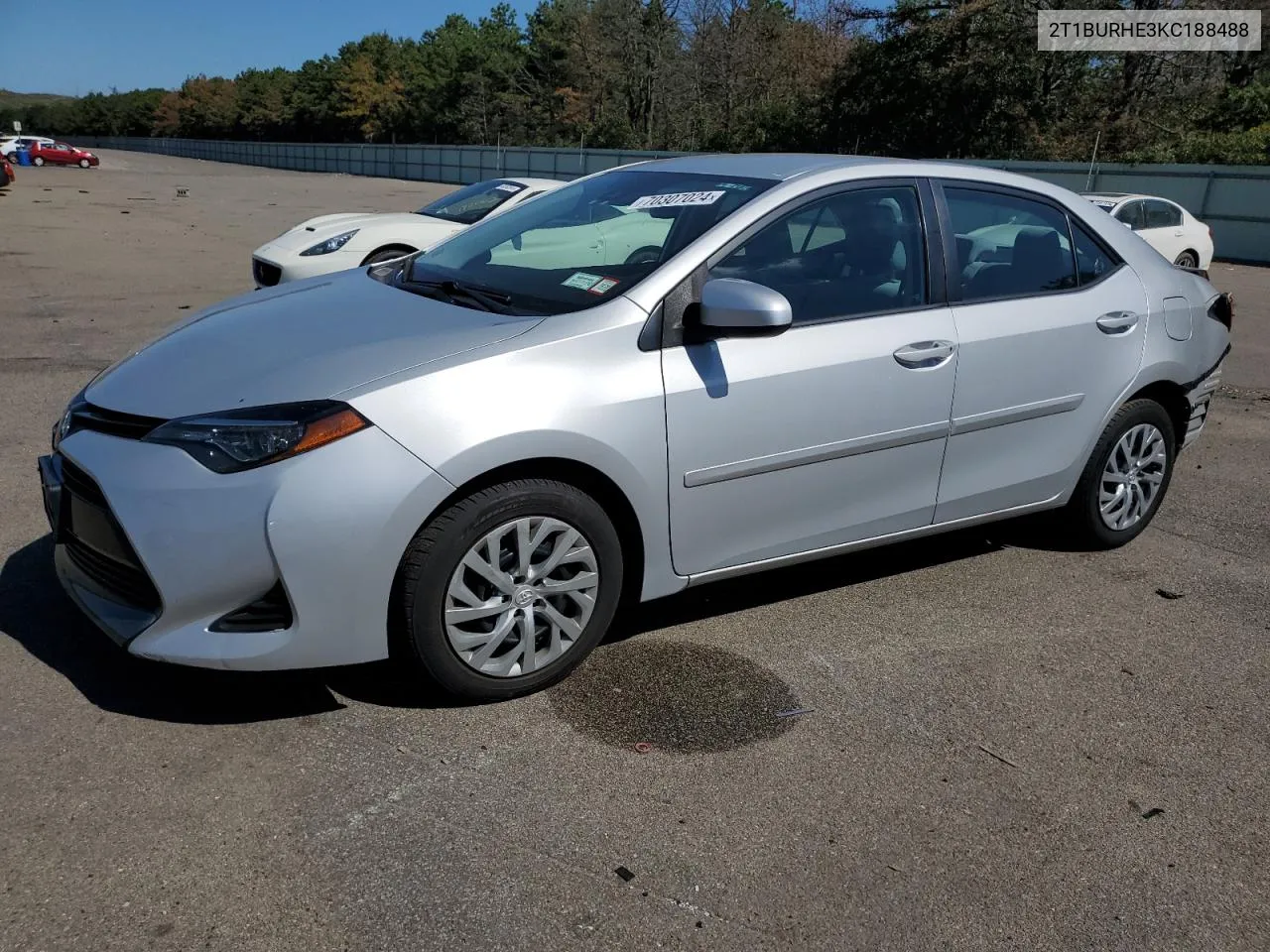 2019 Toyota Corolla L VIN: 2T1BURHE3KC188488 Lot: 70307024