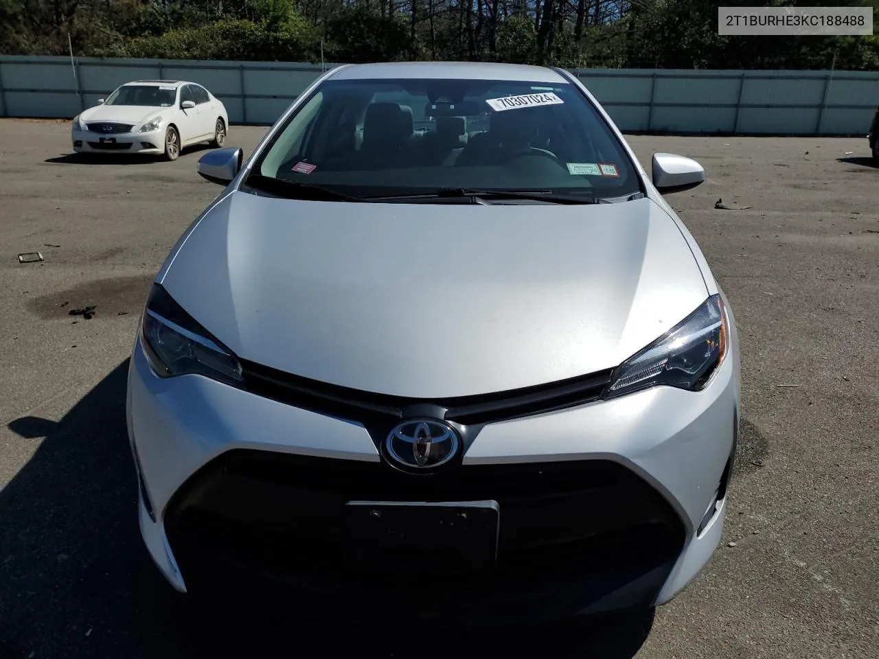 2019 Toyota Corolla L VIN: 2T1BURHE3KC188488 Lot: 70307024